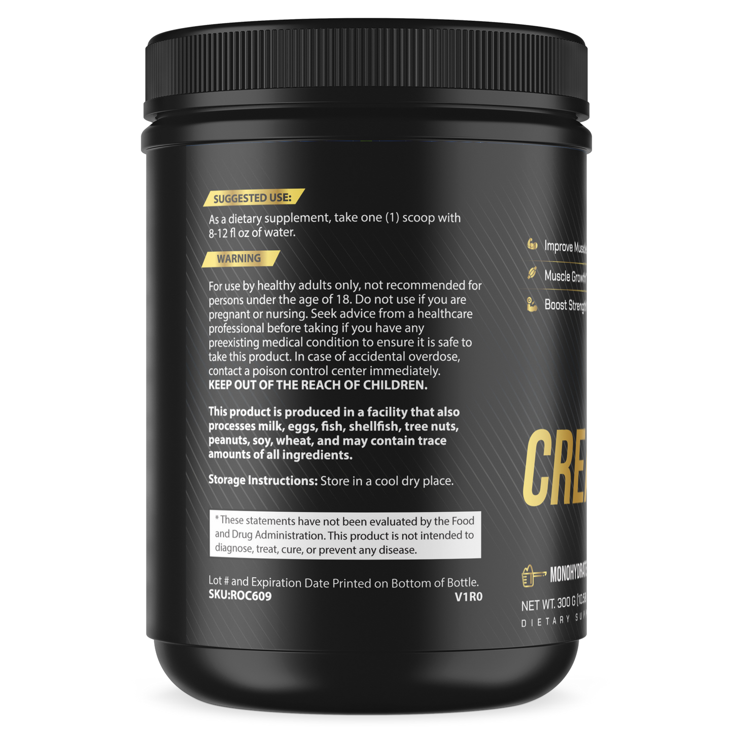CREATINE MONOHYDRADE POWDER  300g